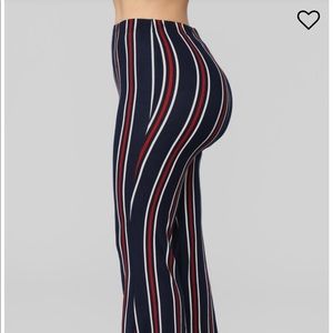Bohemian striped pants. Makes your booty pop!